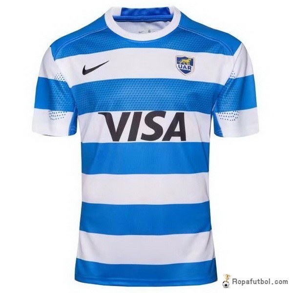 Camiseta Rugby Argentina Replica Primera Ropa 2018 Azul Blanco